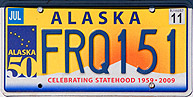 Alaska Nummernschild